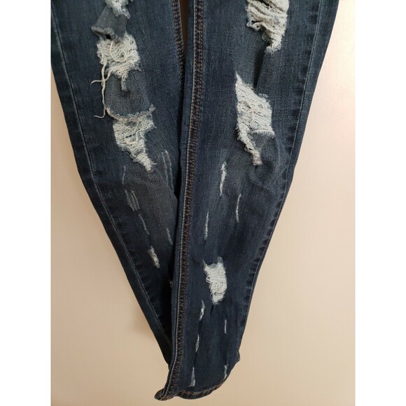 Sneak Peek Skinny Jeans Heavily Distressed Size 1 - Picture 3 of 8